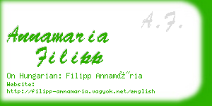 annamaria filipp business card